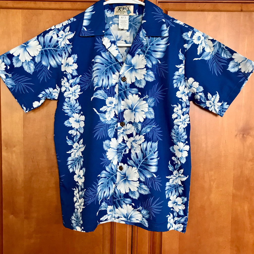 Ocean Blue Aloha Shirt